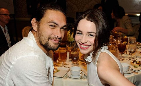 Jason Momoa and Emilia Clarke