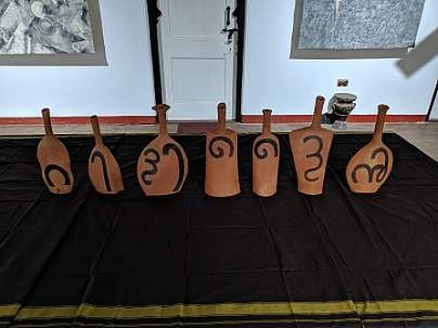 Helena's clay sculptures