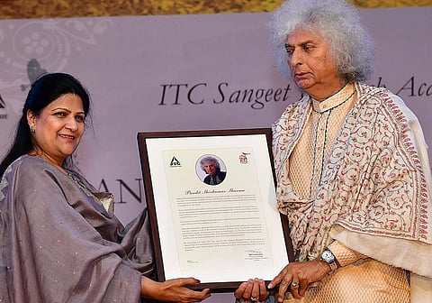 The santoor maestro was recently in town to perfrom at the ITC Sangeet Sammelan 2019