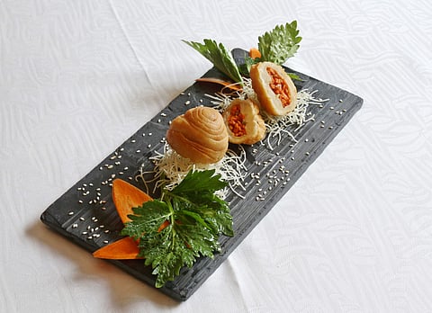 Deep fried carrot dumplings