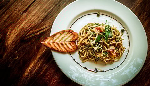 Aglio Olio Pasta at all-day cafe The Country House