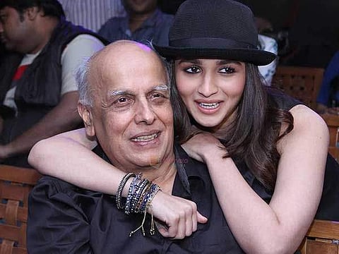 Alia Bhatt with Mahesh Bhatt