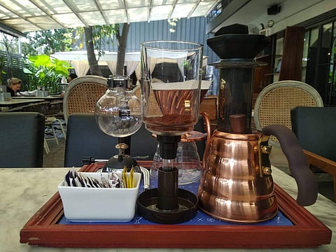Coffee brewing apparatus at Foxtrot