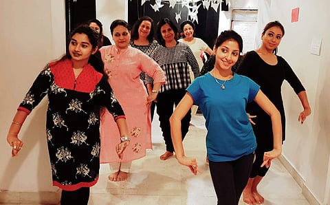 Participants with Akshiti Roychowdhury during the workshop