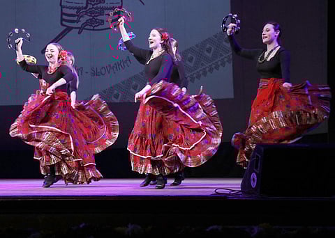 The Gypsie dancers of Slovakia