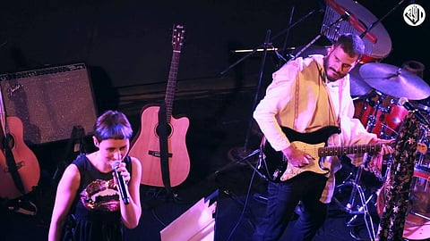 Alif and Ulrik perform at an event