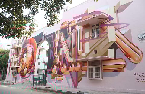 Street art in New Delhi