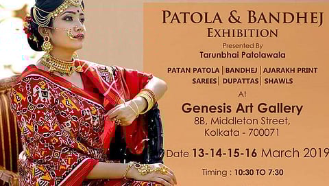 Tarunbhai Patolawala presents the patola and bandhej exhibition at Genesis Art Gallery this week