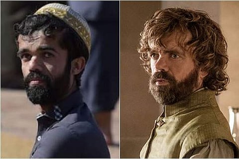 Tyrion Lannister with lookalike Rozi Khan