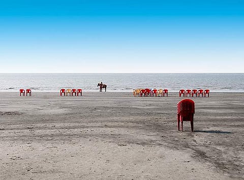 Beach with horse (Ashim Roy)