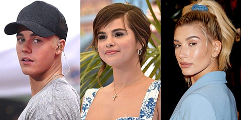 Justin Bieber, Selena Gomez, Hailey Baldwin