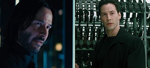Clips from John Wick and The Matrix