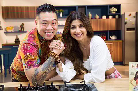 Chef Kelvin Cheung and Shilpa Shetty