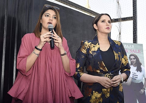 Sania Mirza's sister Anam Mirza in Bengaluru (Photo: IANS)