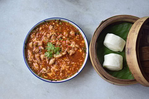 Singaporean chilli crab at Nasi and Mee