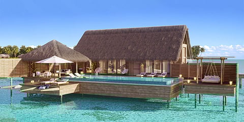 Waldorf Astoria Maldives Ithaafushi: Bedroom Overwater Villa Exterior