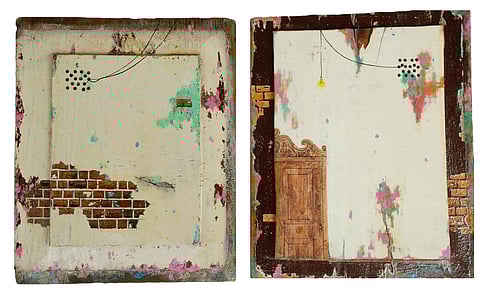 Protyusha Mitra's artwork, Almira and Bricks