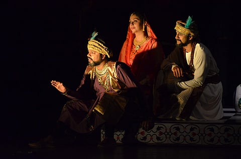 A still from the play Aurangzeb