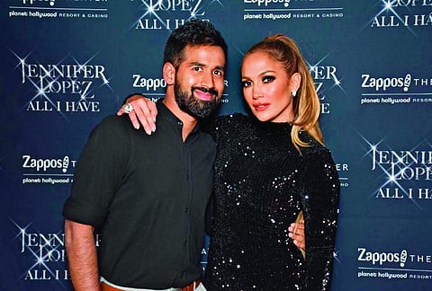 Sarvesh Shashi with Jennifer Lopez