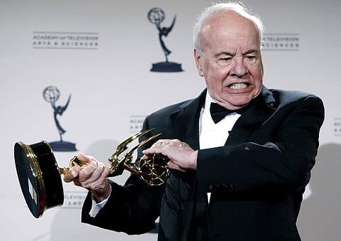 2008 file photo: Actor Tim Conway with his award for Outstanding Guest Actor in a Comedy Series. (AP Photo/Matt Sayles)