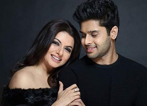 Abhimanyu Dassani with his mother Bhagyashree. Picture courtesy: Instagram