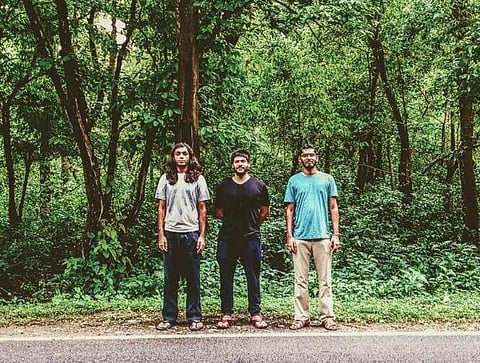 (From Left) Amar Pandey, Suyash Gabriel and Ritwik De