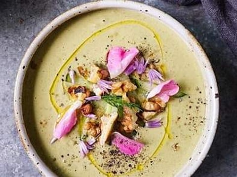 Mango Avocado Chamomile Cold Soup