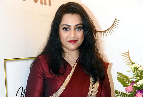 Actor Meena at the launch of The Lash Studio