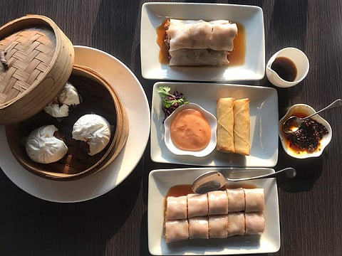 Appetisers from Yauatcha's Sunday Brunch menu