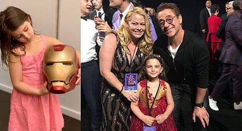 Lexi Rabe with Robert Downey Jr