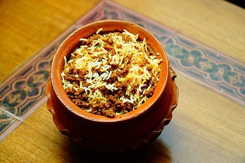 Keema Biryani at Oudh
