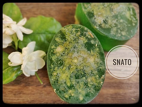 Kaffir lime soaps by Snato at Kollage