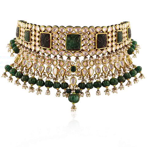 Choker necklace by RK Jewellers