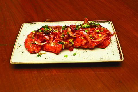 Pan fried chilli fish