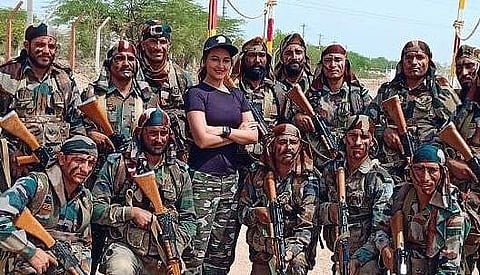 Sonakshi Sinha with soldiers