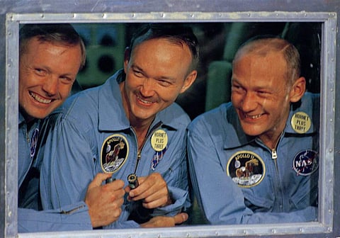 Apollo 11 astronauts Neil Armstrong, Michael Collins and Edwin 'Buzz' Aldrin (AP Photo, File)