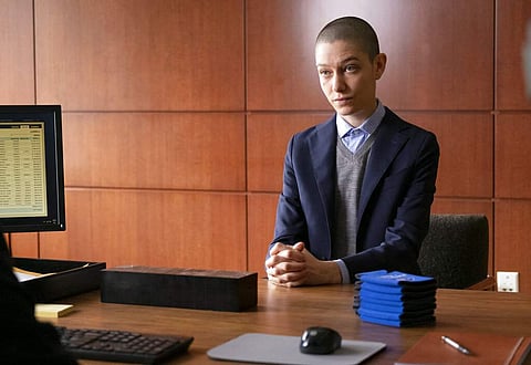 Asia Kate Dillon as Taylor in a scene from Billions (Jeff Neumann/Showtime via AP)