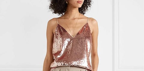 Colour trend: Here’s how to wear the metallic blush hue that's suddenly everywhere