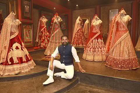 Sabyasachi Mukherjee at his flagship store in New Delhi (Photo: Amlan Paliwal/IANS)