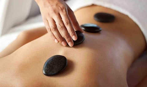 Hot stone massage