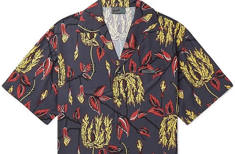 Casual shirts for men, by Gucci, Prada and others, give vintage prints a modern update