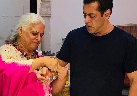 Bina Kak with Salman Khan