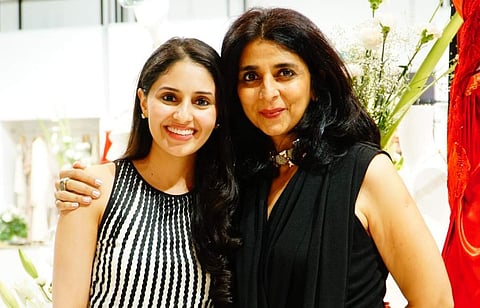 Tina Tahiliani and Shivika Goenka are all smiles on opening night of Ensemble X The Loft