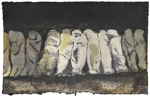 A painting by Saumik Chakraborty