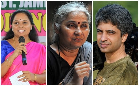 K Kavita, Medha Patkar and Shekar Dattatri