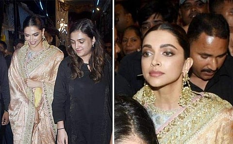 Deepika Padukone at Lalbaugcha Raja Ganpati pandal