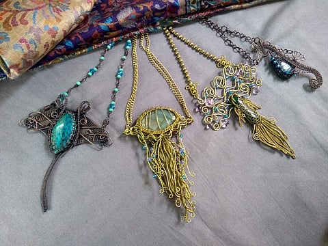 Ocean-themed statement accessories