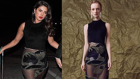 Priyanka's skirt is almost award-worthy