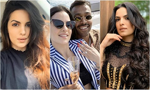 Natasa Stankovic and Hardik Pandya