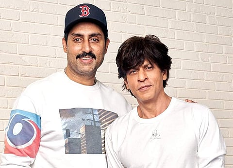 Abhishek Bachchan and Shah Rukh Khan (Photo: IANS)